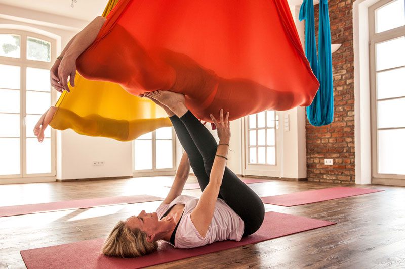 Aerial Yoga mit Alexandra Habermaier